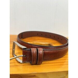 Perry Ellis Portfolio Men’s Size 38 / 95 Full Grain Cowhide Leather Brown Belt
